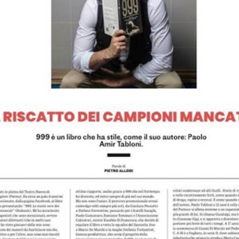 999 su sport illustrated al pitti uomo 2018